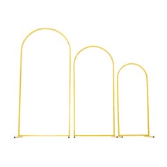 VEVOR Arch Backdrop Stand Metal Arch Backdrop Stand 6/5/4 ft 3 PCS for Wedding