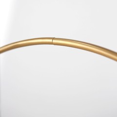 Gold 33 in Geometric Round Wood Metal Arch Cake Display Stand Decorations