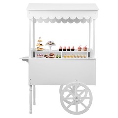 55lbs Candy Cart Display Stand with 2 Wheels Decorated Dessert Cart Candy Cart