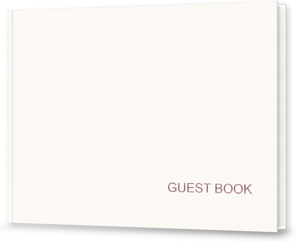 Beautiful Wedding Guest Book 7″ X 9″ Sign In Book 120 Gsm Thick Papercover In S