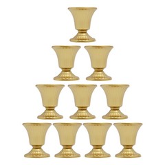10Pcs 15cm Gold Metal Centerpieces Flower Vase Wedding Anniversary Party Decor