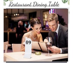 50 Table Numbers 1-50 Acrylic Double Sided Restaurant, Party, Wedding