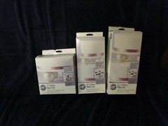 New in Package Wilton 2″, 2.5″ Globe Pillar Set & 3″ Globe base Set, you pick