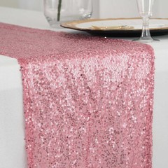 Extra Wide PINK Premium Sequined Chair Sashes Wedding Party Events Decorations