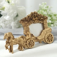 Gold 7″ Horse Carriage PICTURE FRAME Party Wedding Favors Events Decorations