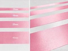 Baby Pink 10mm 16mm 25mm 40mm Satin Ribbon For Scrapbooking Wrap Decorations