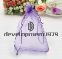 100Pcs Organza Favor Gift Candy Sheer Bags Jewelry Pouch Wedding Party