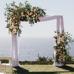 81.1×81.8 inch Pergola Square Metal Wreath Arch Backdrop Stand Wedding Events
