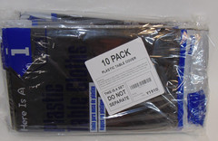 10 Pack 84″ Black Round Tablecloth Table Cover Wedding Banquet Event Plastic