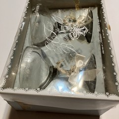 Vintage Wedding Bride Groom Toast Goblets Set Box Treasure Masters 1973 USA Made