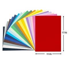 11×17 Large Cardstock A3 Color Paper Colored Card Stock 15 Sheets colored