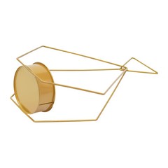 10pcs Gold Metal Diamond Shape Flower Vases Tabletop Wedding Centerpieces Stand