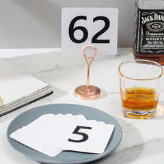 50Pcs Table Numbers 1 50 Double Sided Place Cards Wedding Event Reception Decors