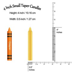 Tobeape 24 Pack Assorted Color Spell 4 inch Taper Candle-24pcs, Multicolor