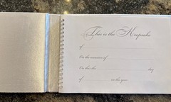 Black & White Damask Design Wedding Guest Book Anniversary Guest Book New No Box