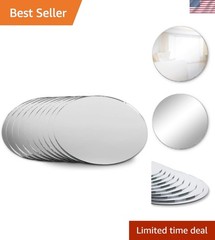 Stunning 10-Piece Set of Round Mirror Centerpieces for Weddings and Interiors