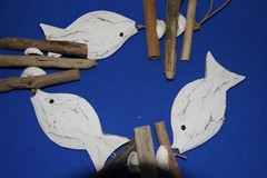 Beach Wedding Hanging Driftwood Decor Sea Turtles Ocean Fish – 4 items
