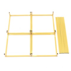 Set of 2 Gold Wedding Flower Stand DIY Tabletop Floral Display Rack Party Decor
