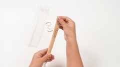 50 Sets Wooden Folding Hand Fans with Organza Bags & Thank You Tags – Wedding Fa