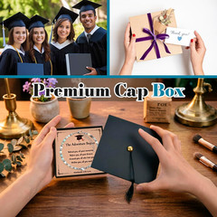 Graduation Gift Grad Cap Box & Bracelet – 2026 Graduation Gifts Her Him