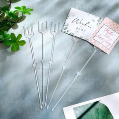 240 Pcs Floral Picks Card Holders – Plastic Flower Sticks for Bouquet, Wedding &