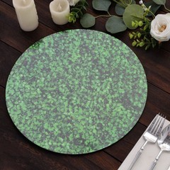 Green 6 Round 13″ Boxwood Leaf Print Cardstock Paper Placemats Party Decorations