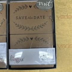 Vintage Hobby Lobby Wedding Invitations 50 Count Brown neutral color rustic new