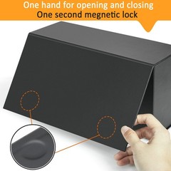 2 Pack PSA Graded Card Storage Box Trading Cards Holder Container for Slabs