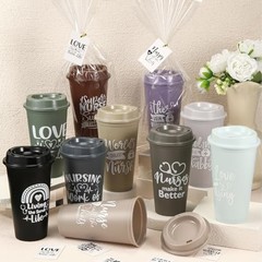 30 Pack Nurse Appreciation Gifts, 16 oz Plastic Tumblers Bulk, Dusty Lovely