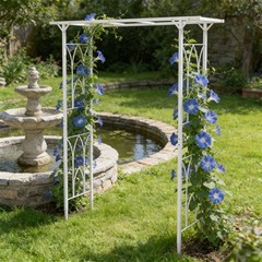 Pergola Garden Patio Archway Plants Trellis Arch Wedding Metal Backdrop Stand