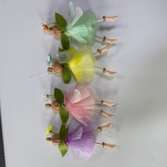 Easter Angel Ornament with Tulle Skirt for Walls Trees and Party Spaces
