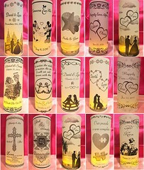 Personalized Vellum Luminaries Wedding Table Centerpieces Decorations Numbers #2