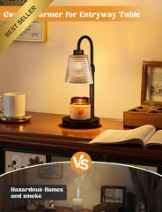 Innqoo Candle Warmer Lamp with Timer Dimmable Height Adjustable Wax Melts Decor