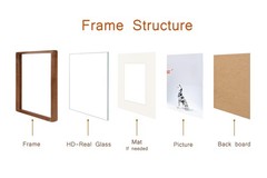 6×8 Picture Frame, Display Photos 5×7 with Mat or 6×8 without Mat, Made of So…