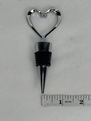 (LOT OF 24) NEW IN BOX FashionCraft 1902 Heart Wine Bottle Stoppers