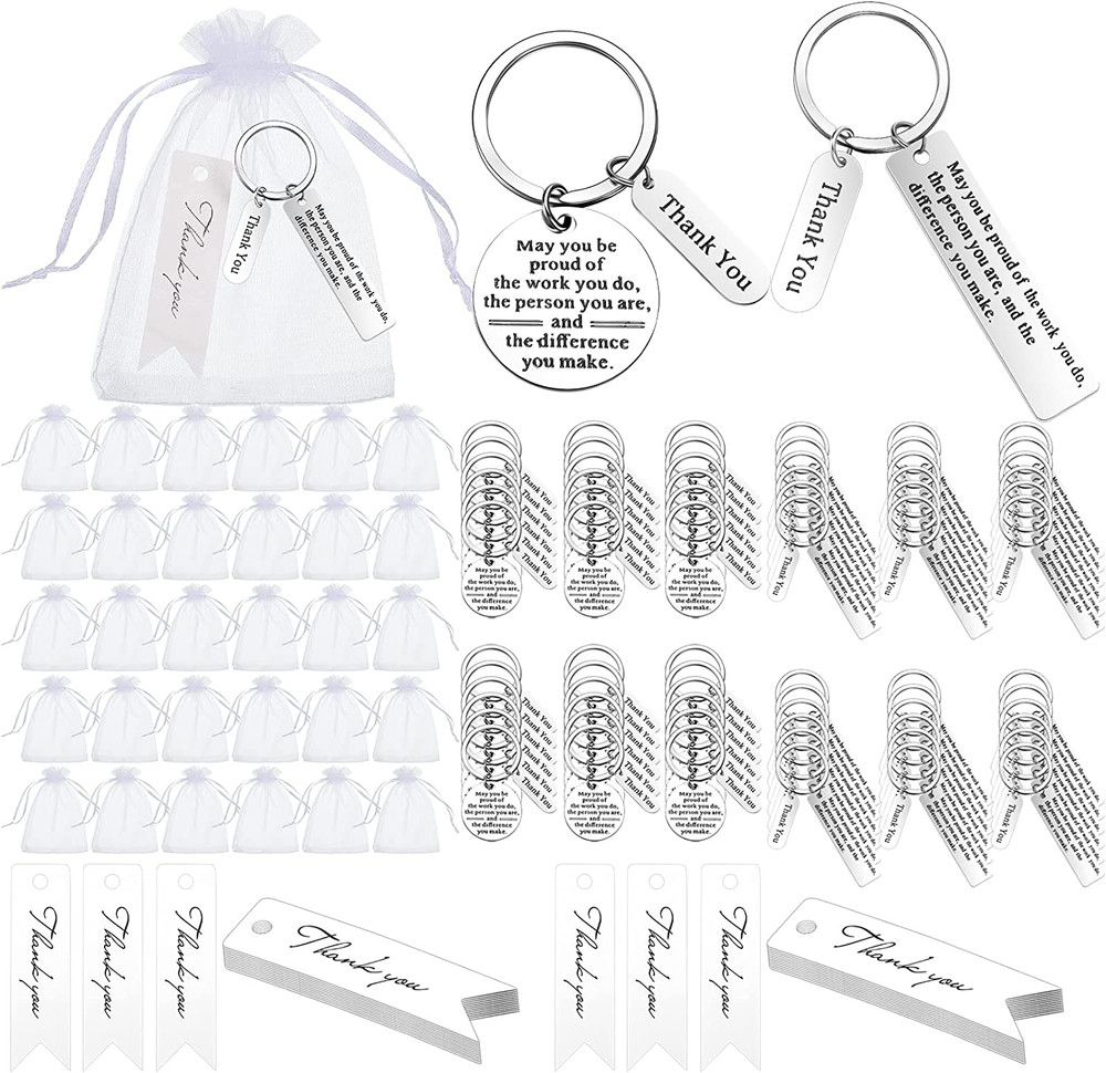 150 PCS Employee Thank You Gifts Bulk Appreciation Gift Keychain Lot Coworker St