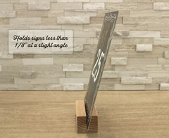 Oak Wood Table Number Holders | 2.5″ Wide & 1″ Tall | For Acrylic & Paper Cards