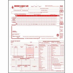 J. J. & Inc. 5-In-1 Driver Daily Log 3 Pack Shrinkwrapped