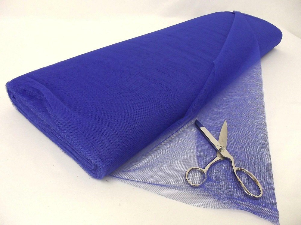 Dress Net 100% Polyester Tulle Fabric Material – EMPIRE BLUE