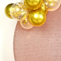 7.5 feet Metallic Glittered Spandex Round Backdrop STAND COVER Party Decorations