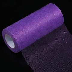 Glitter Tulle Roll Sparkling Tulle Ribbon Fabric Spool for Wedding Decoration Gi
