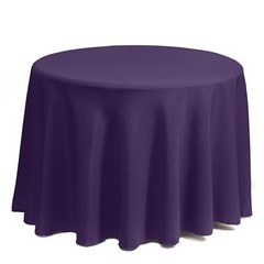 Round Tablecloth – 70 Inch Round Table Cloth for 24 to 48 70″ (Round) Purple