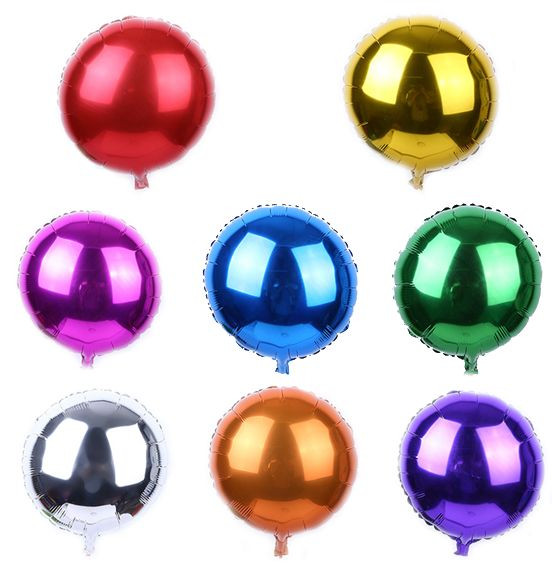 10″ 18″ Round Solid Foil Balloon Helium Ball Baby Shower Graduation Party Pool