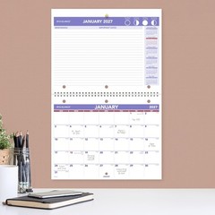 AT-A-GLANCE 2027 Wall Calendar, 8.5″ x 11″ Planner, Fits 3-ring Binder, Unrul…
