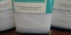Waverly White Tulle w/Green Glitter 4 pkgs. + 1 Free (each 3 yd. pkg. 108″x54″)