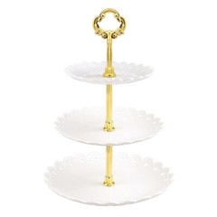 Detachable Cake Stand 3 Tier Pastry Fruit Plate Serving Dessert Cookies Holder