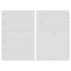 Rite in the Rain All-Weather Weekly Planner, Undated, Side-Spiral 4-5/8″ x 7″…