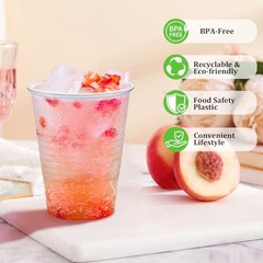600 Pack 7 oz Clear Plastic Cups, Disposable Cold Water Cups, Ideal 7OZ-600Pack