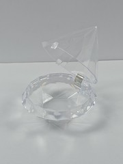 6 Pack Clear Favor Boxes, Diamond Shape Candy Boxes, 3 x 3 Inch Clear