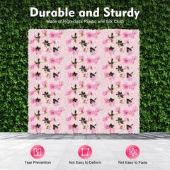 12pcs Artificial Flower Wall Panel Wedding Party Flower Wall Stage Background